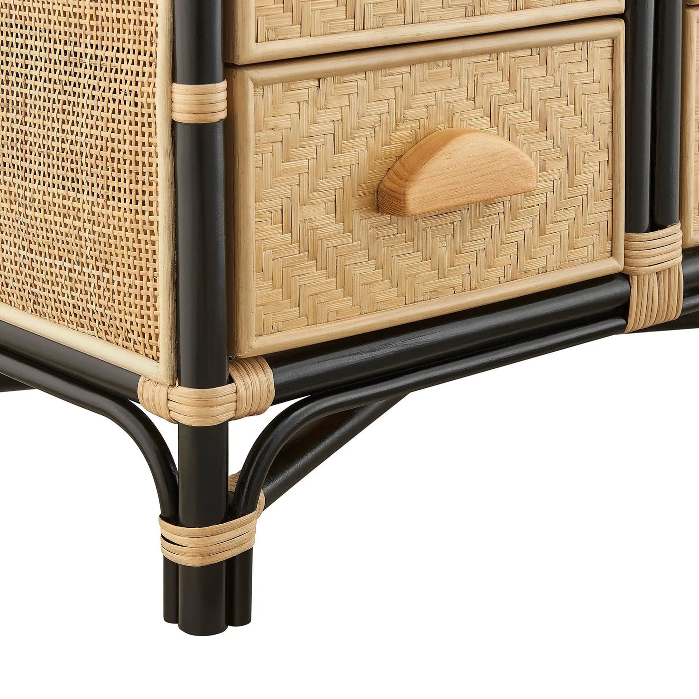 Jane 71 Inch Tall Arched Natural Rattan Bookshelf by Modway by HouseOfZazla