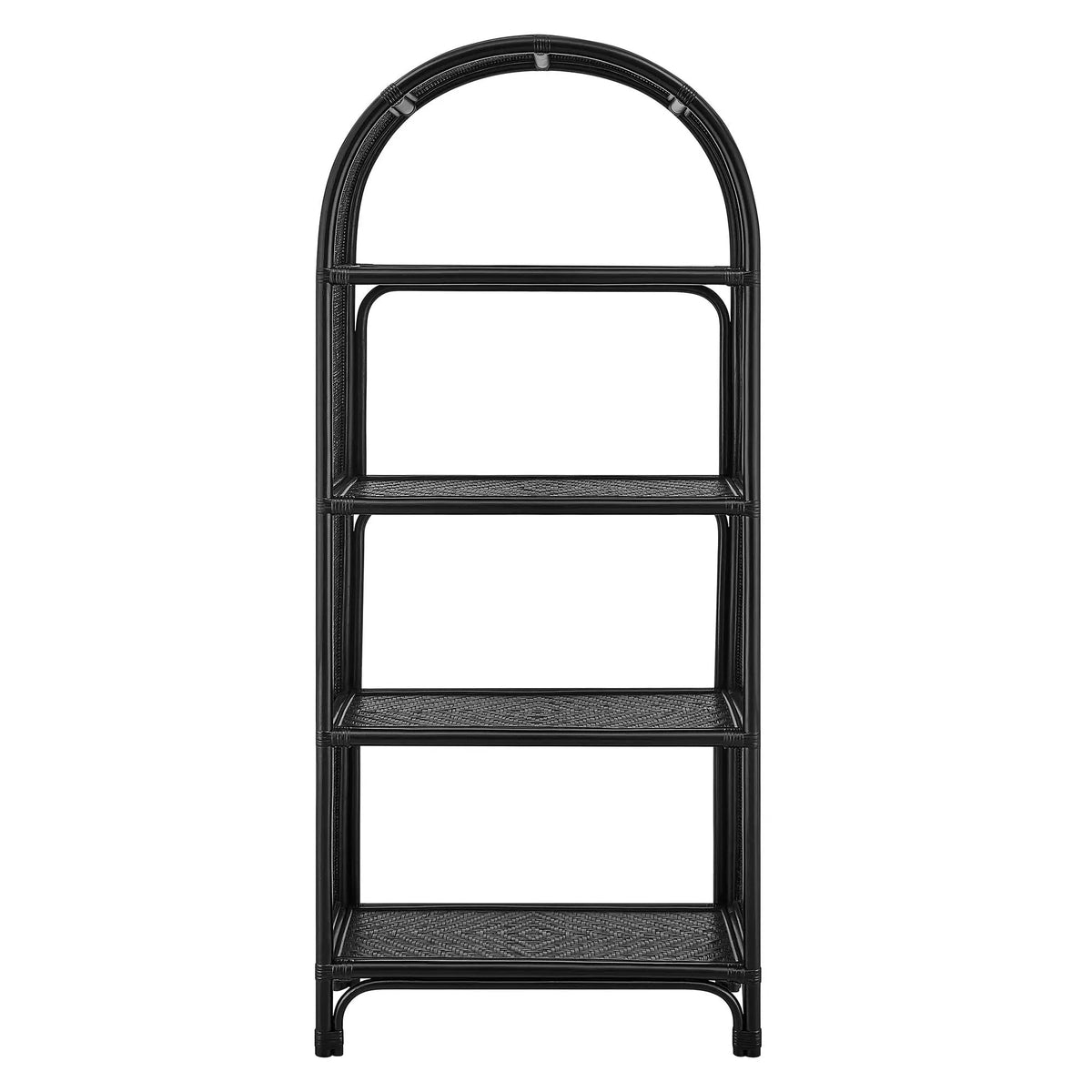 Celeste 67 Inch Tall Arched Natural Rattan Bookshelf by Modway by HouseOfZazla