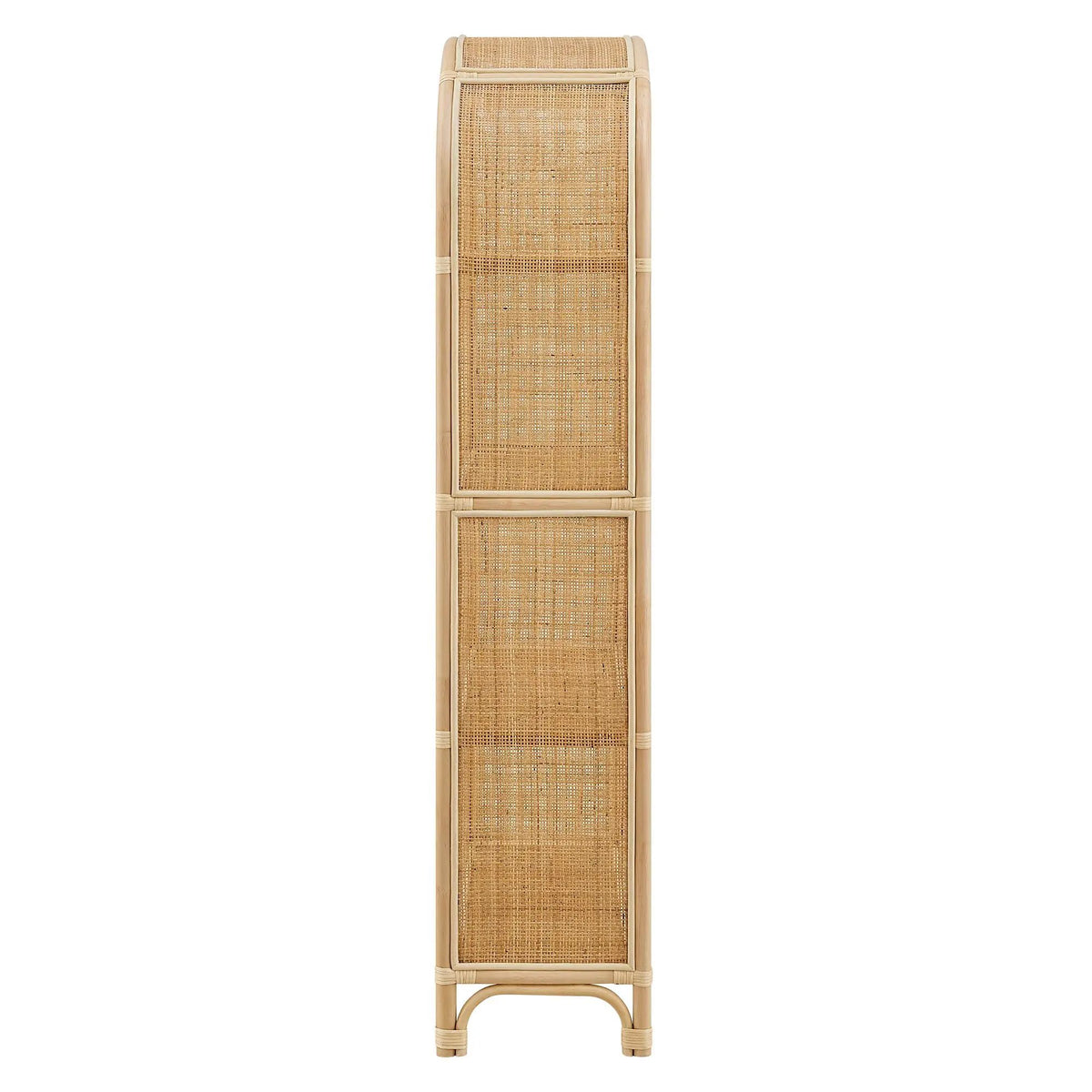 Celeste 67 Inch Tall Arched Natural Rattan Bookshelf by Modway by HouseOfZazla