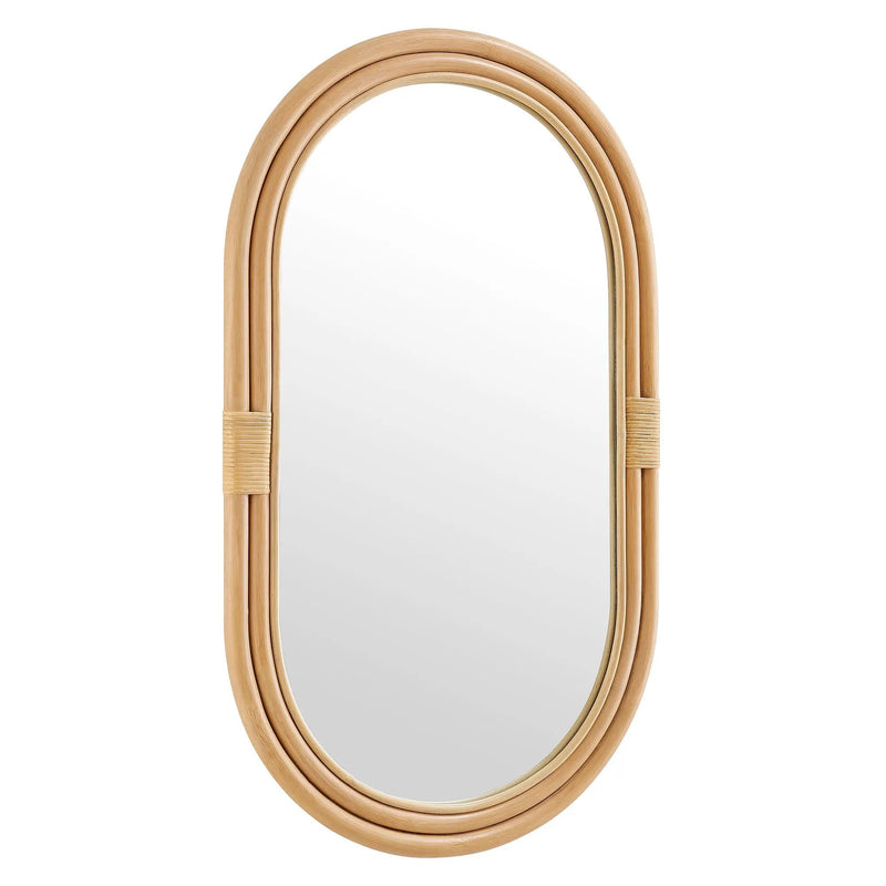 Corsica Oval Rattan Wall Mirror by Modway by HouseOfZazla