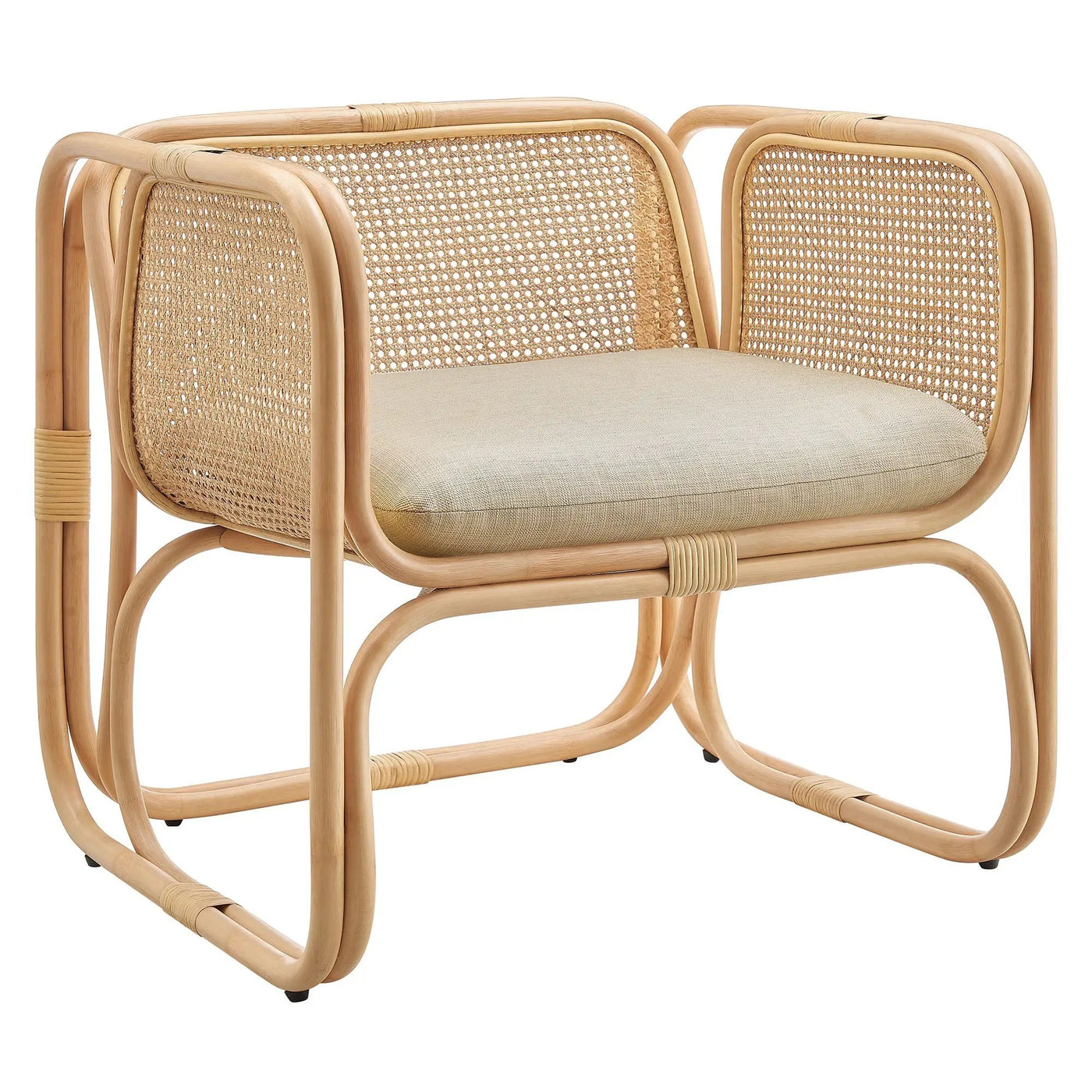 Ellis Natural Rattan Accent Armchair by Modway by HouseOfZazla