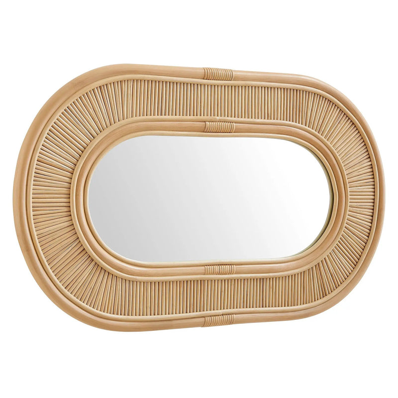 Sovana Oval Rattan Wall Mirror by Modway by HouseOfZazla