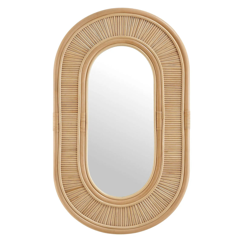 Sovana Oval Rattan Wall Mirror by Modway by HouseOfZazla