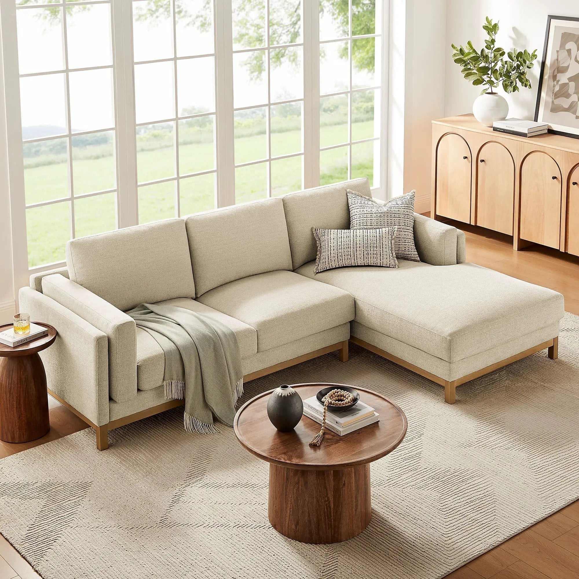 Roscoe Right-Facing Fabric Sectional Sofa with Chaise by Modway by HouseOfZazla
