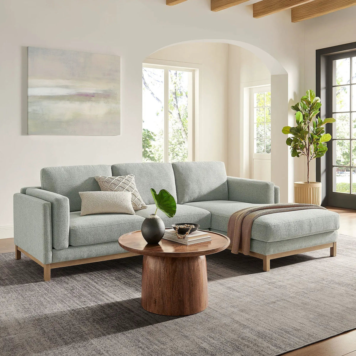 Roscoe Right-Facing Fabric Sectional Sofa with Chaise by Modway by HouseOfZazla