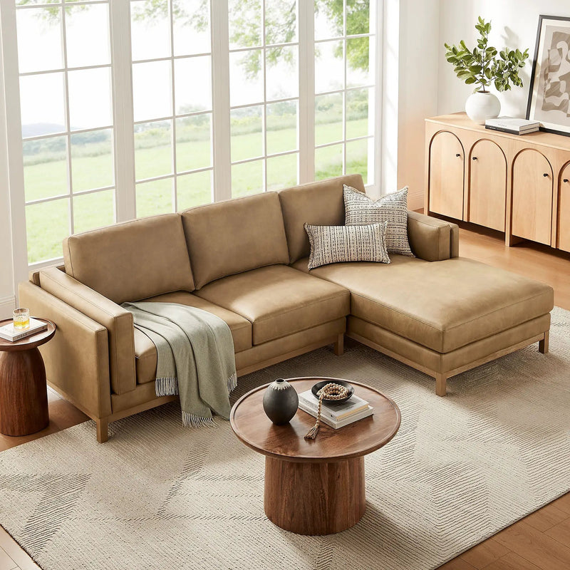 Roscoe Right-Facing Vegan Leather Sectional Sofa with Chaise by Modway by HouseOfZazla
