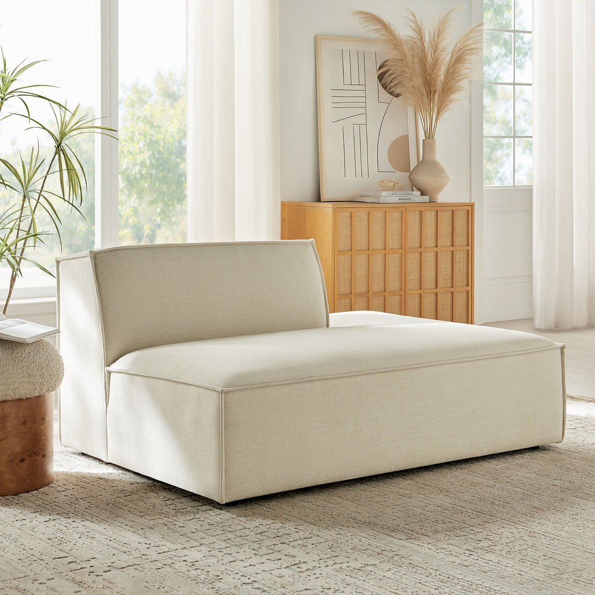 Restore Performance Fabric Upholstered Right-Facing Armless Modular Chaise by Modway, photo 9 of 41