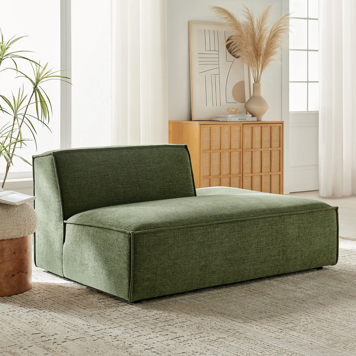 Restore Performance Fabric Upholstered Right-Facing Armless Modular Chaise by Modway, photo 19 of 41