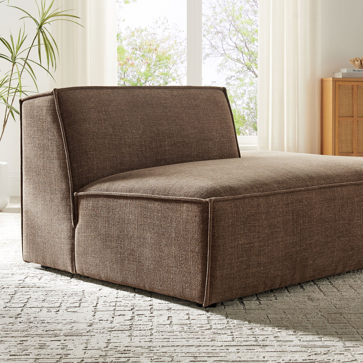 Restore Performance Fabric Upholstered Right-Facing Armless Modular Chaise by Modway, photo 30 of 41