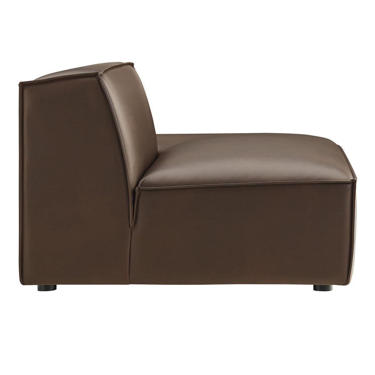 Restore Vegan Leather Right-Facing Armless Modular Chaise by Modway, photo 4 of 18