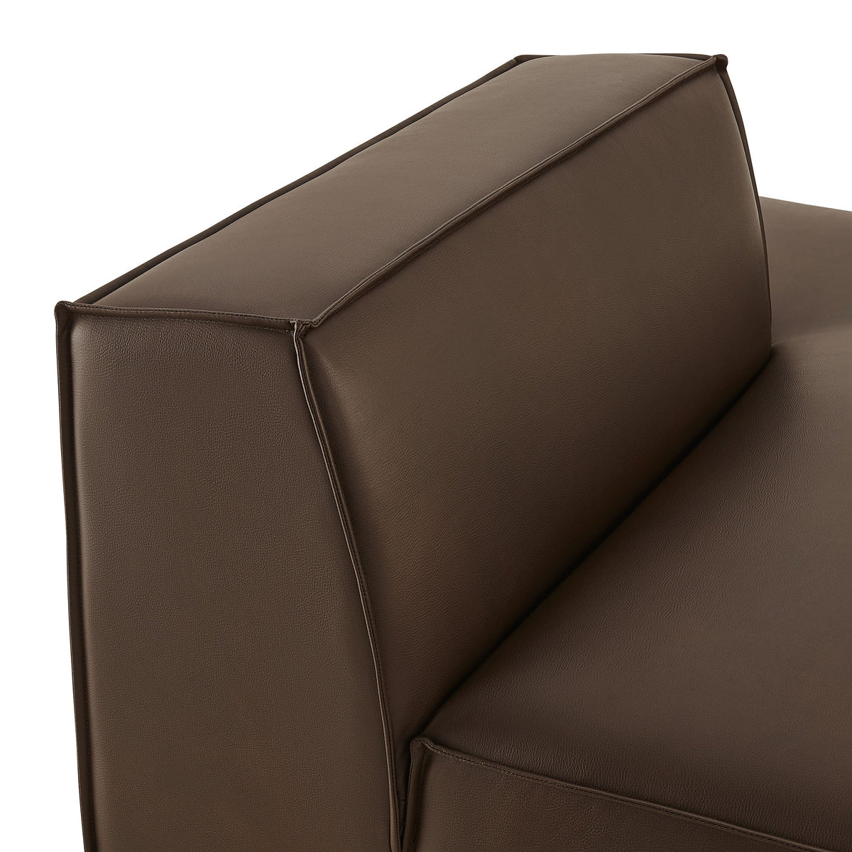 Restore Vegan Leather Right-Facing Armless Modular Chaise by Modway, photo 7 of 18