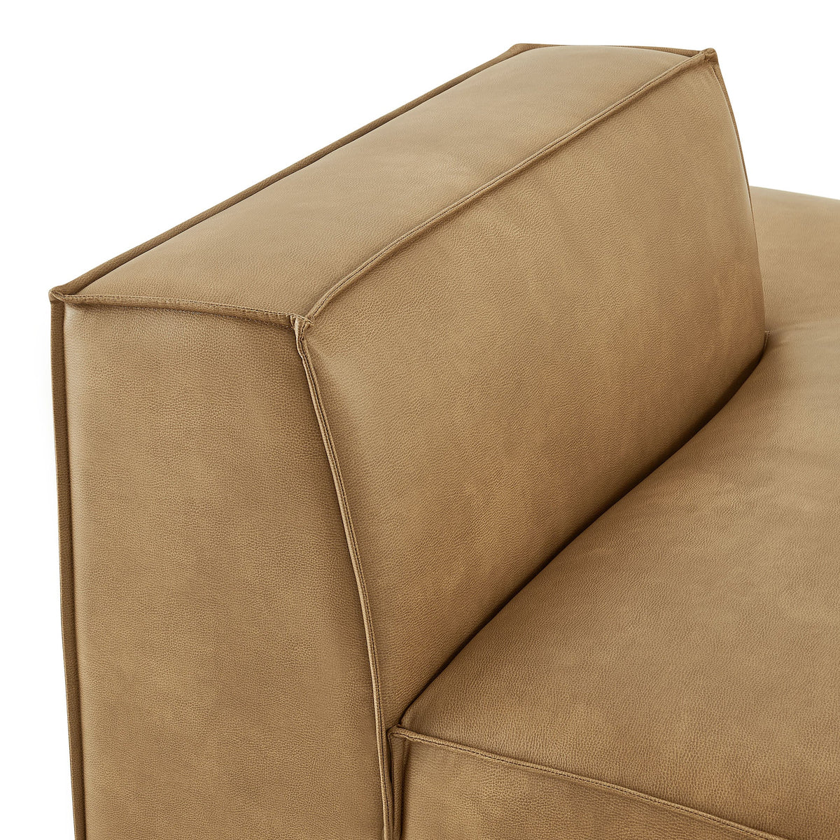 Restore Vegan Leather Right-Facing Armless Modular Chaise by Modway, photo 16 of 18