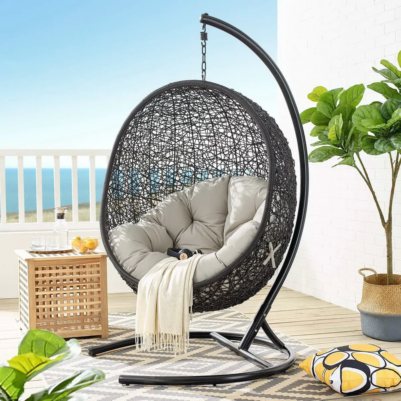 Encase Swing Outdoor Patio Lounge Chair by Modway by HouseOfZazla
