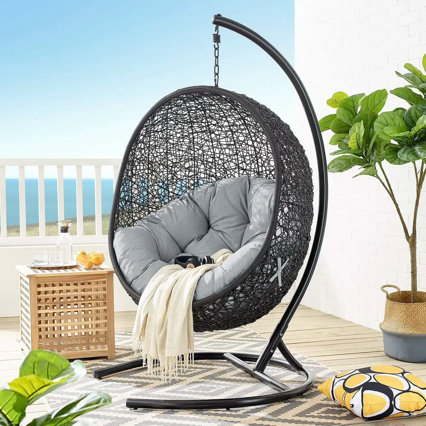 Encase Swing Outdoor Patio Lounge Chair by Modway by HouseOfZazla