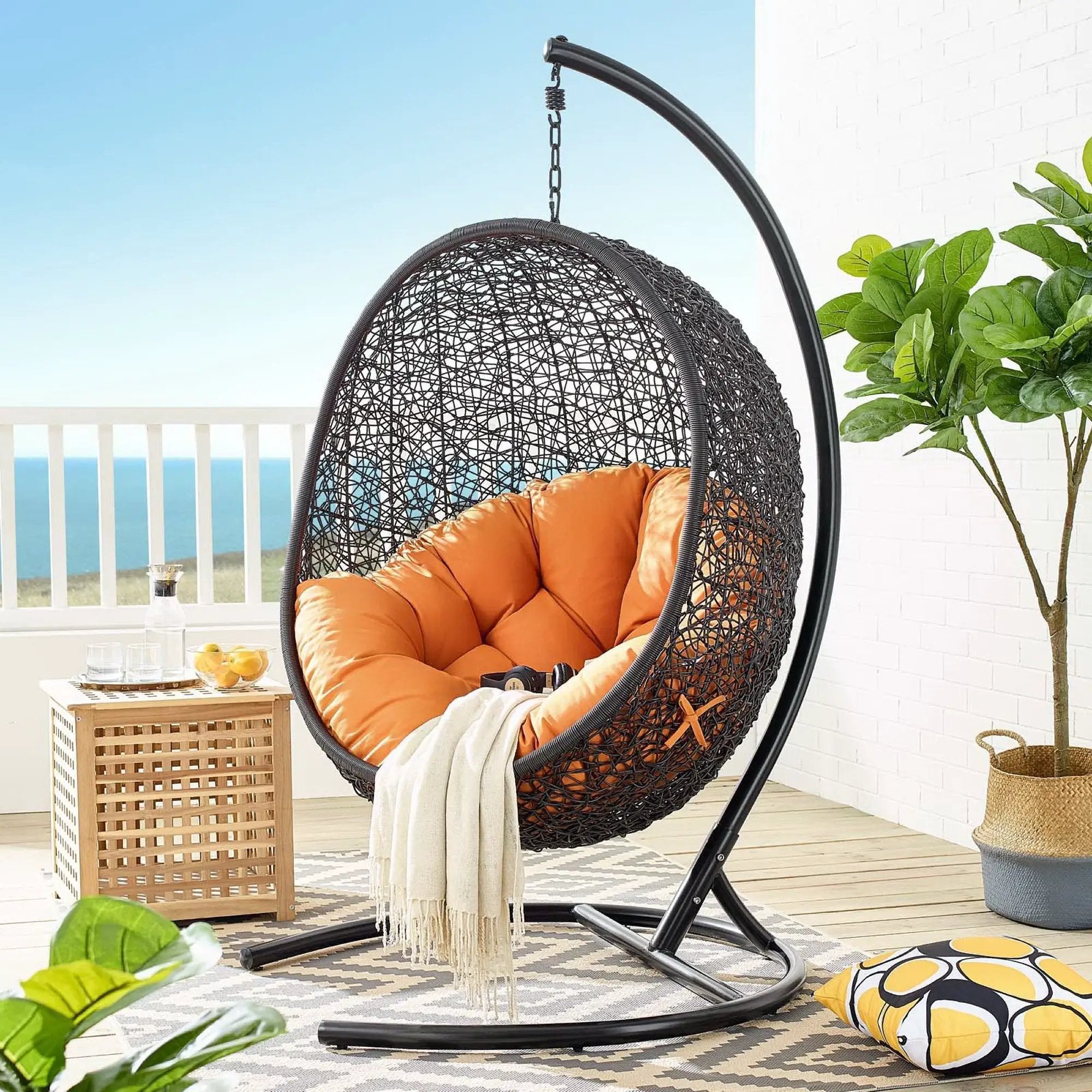 Encase Swing Outdoor Patio Lounge Chair by Modway by HouseOfZazla
