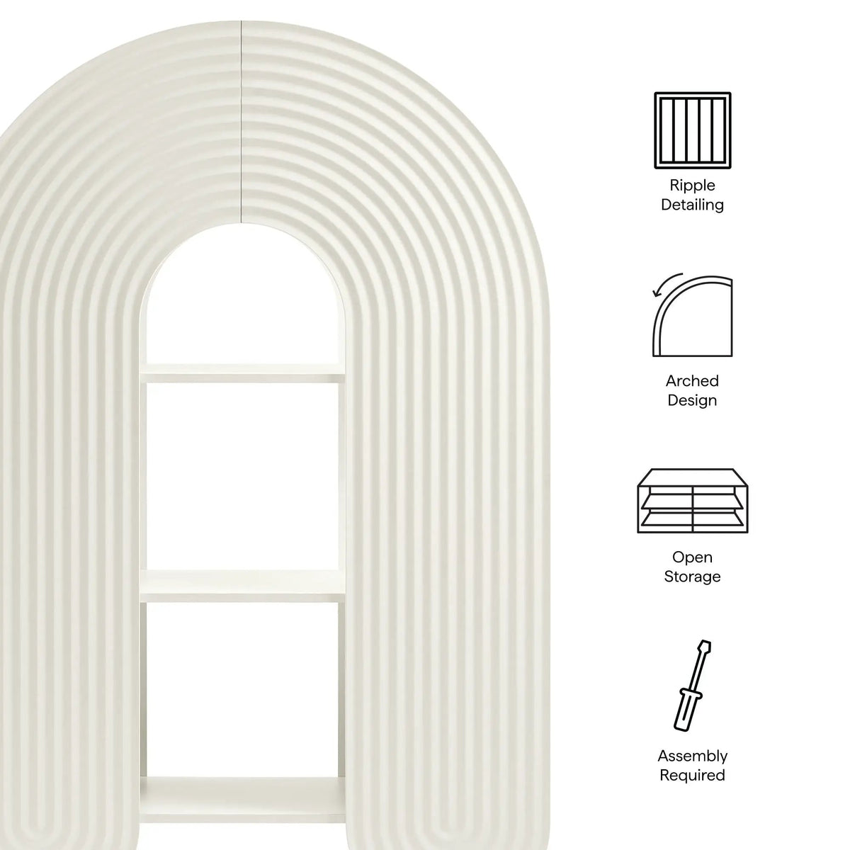 Daydream 58" Arched Bookshelf by Modway by HouseOfZazla