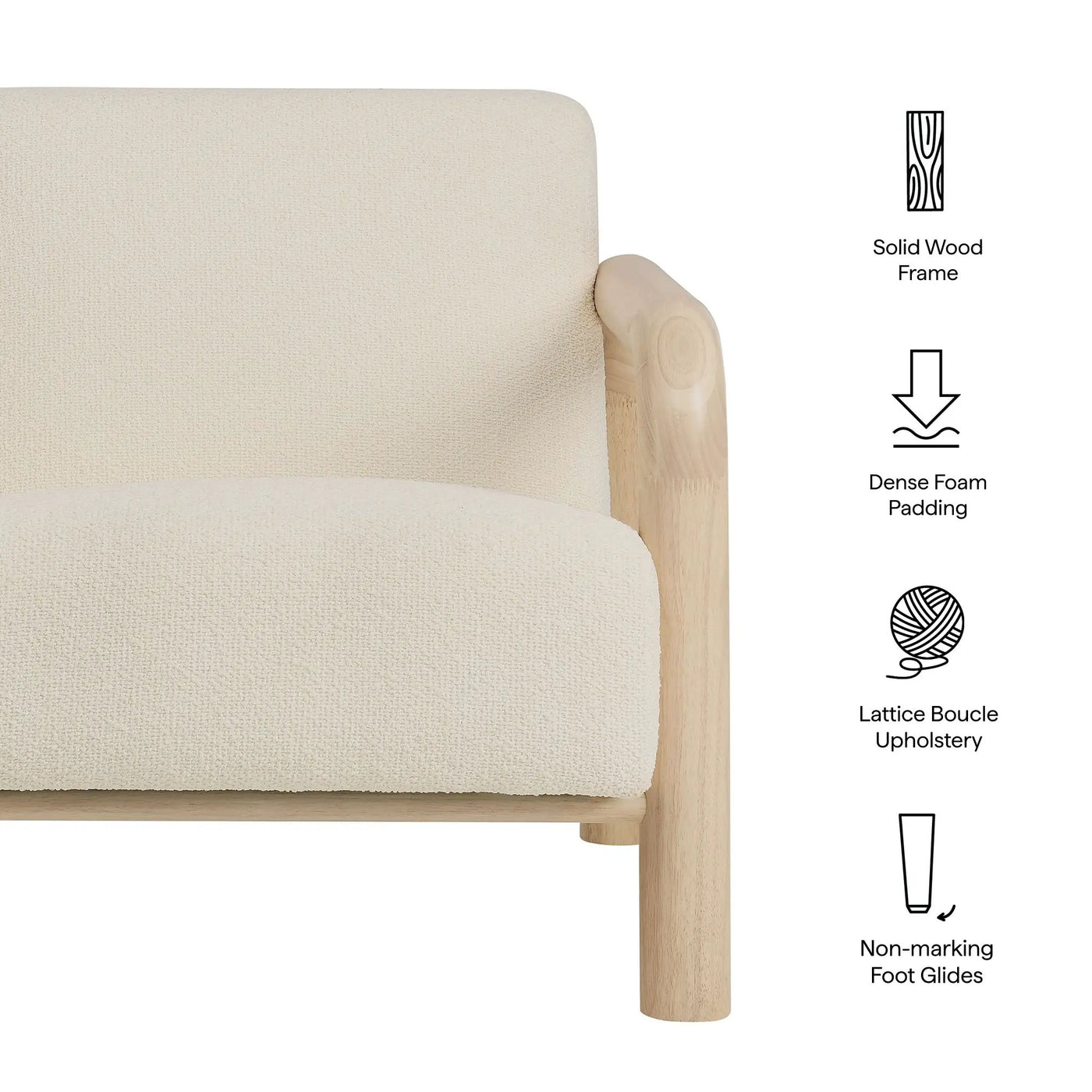 Sereno Boucle Accent Chair by Modway by HouseOfZazla