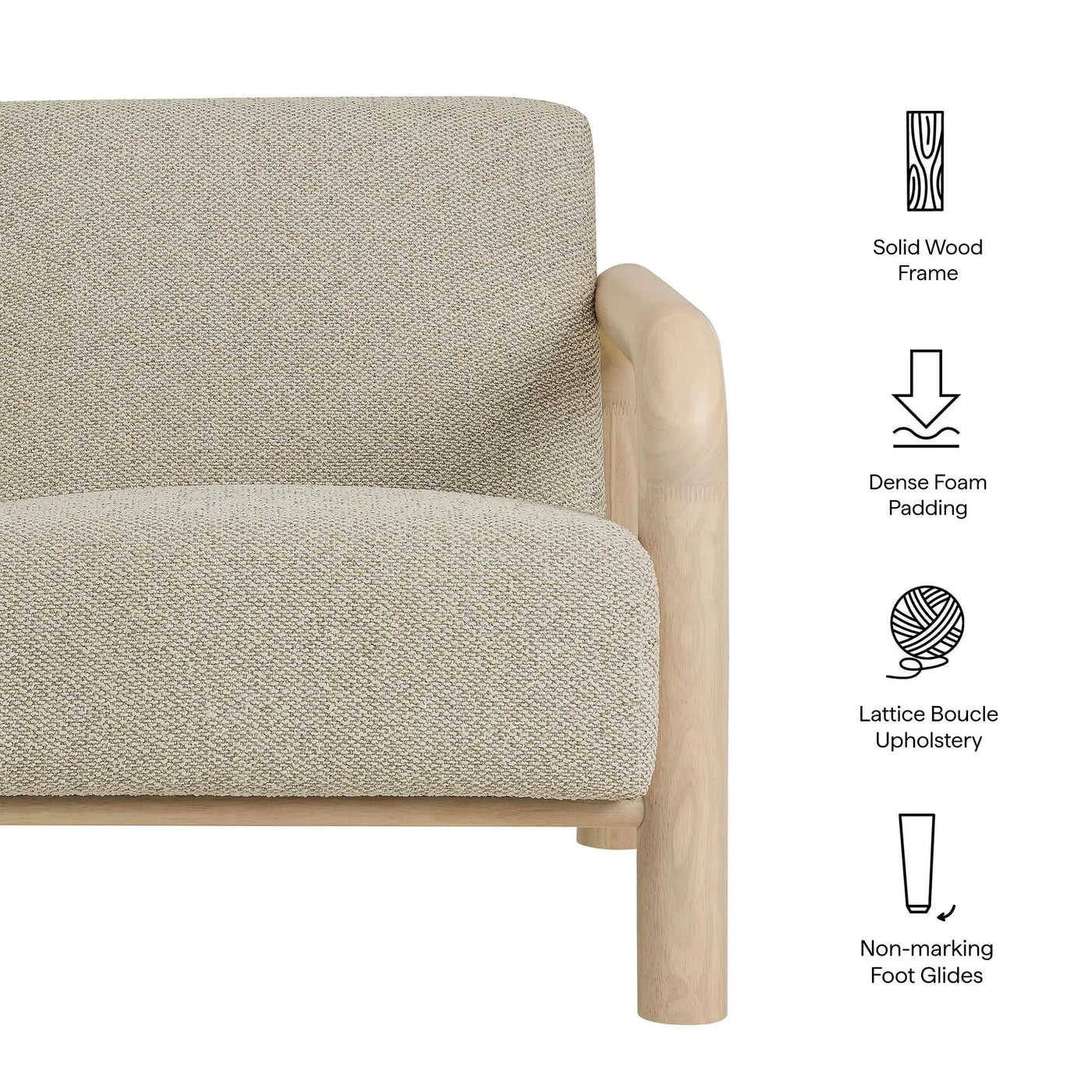 Sereno Boucle Accent Chair by Modway by HouseOfZazla