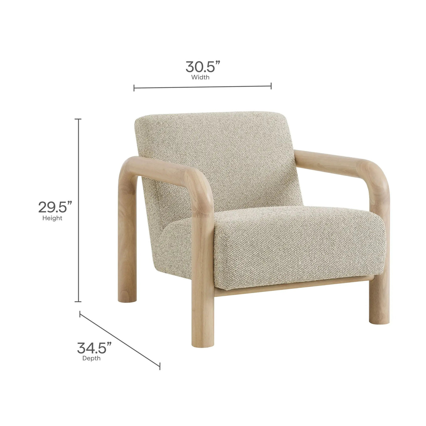Sereno Boucle Accent Chair by Modway by HouseOfZazla