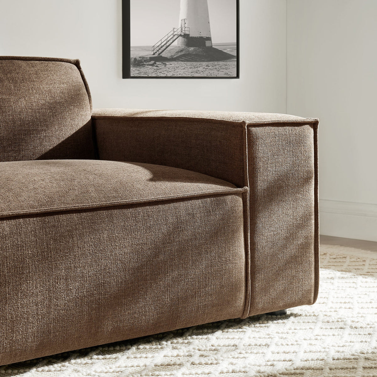 Restore Performance Fabric Upholstered Right-Facing Modular Lounge Chair by Modway, photo 30 of 41