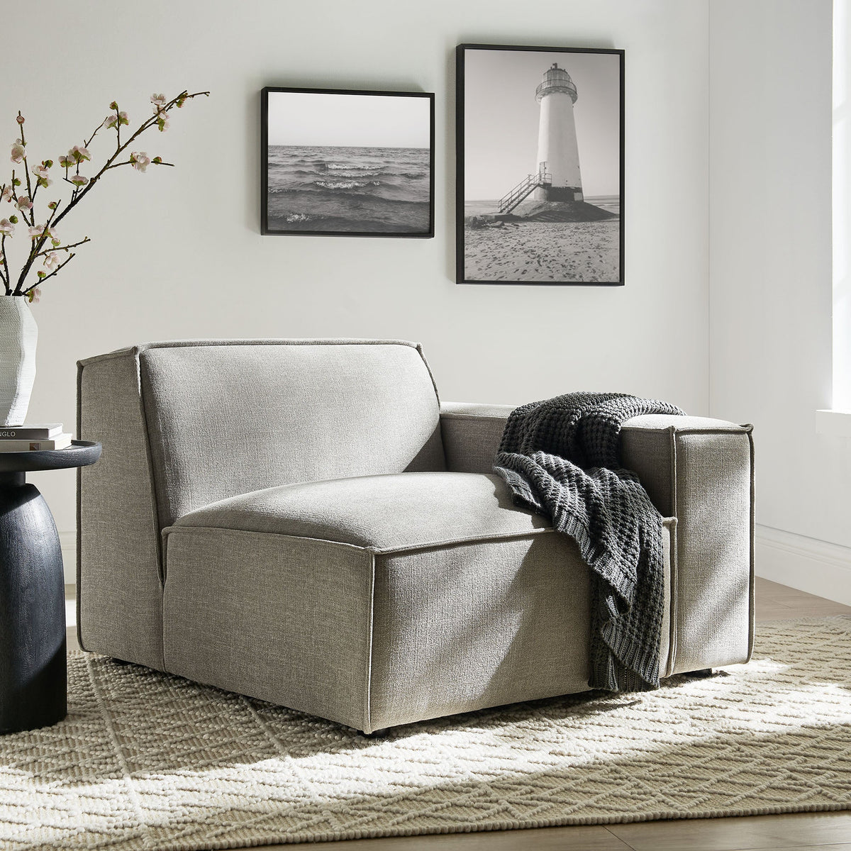 Restore Performance Fabric Upholstered Right-Facing Modular Lounge Chair by Modway, photo 39 of 41