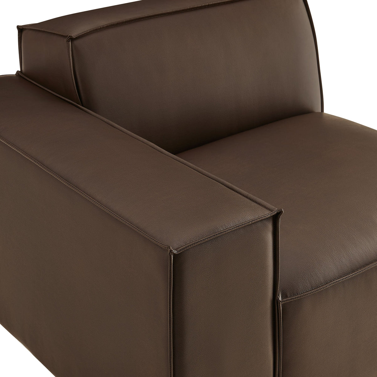Restore Vegan Leather Left-Facing Modular Lounge Chair by Modway, photo 7 of 18