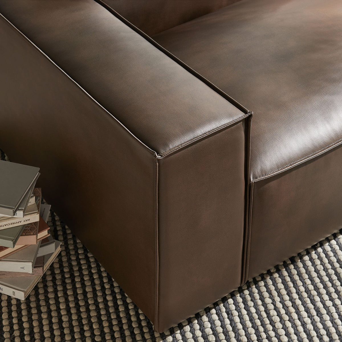 Restore Vegan Leather Left-Facing Modular Lounge Chair by Modway, photo 9 of 18