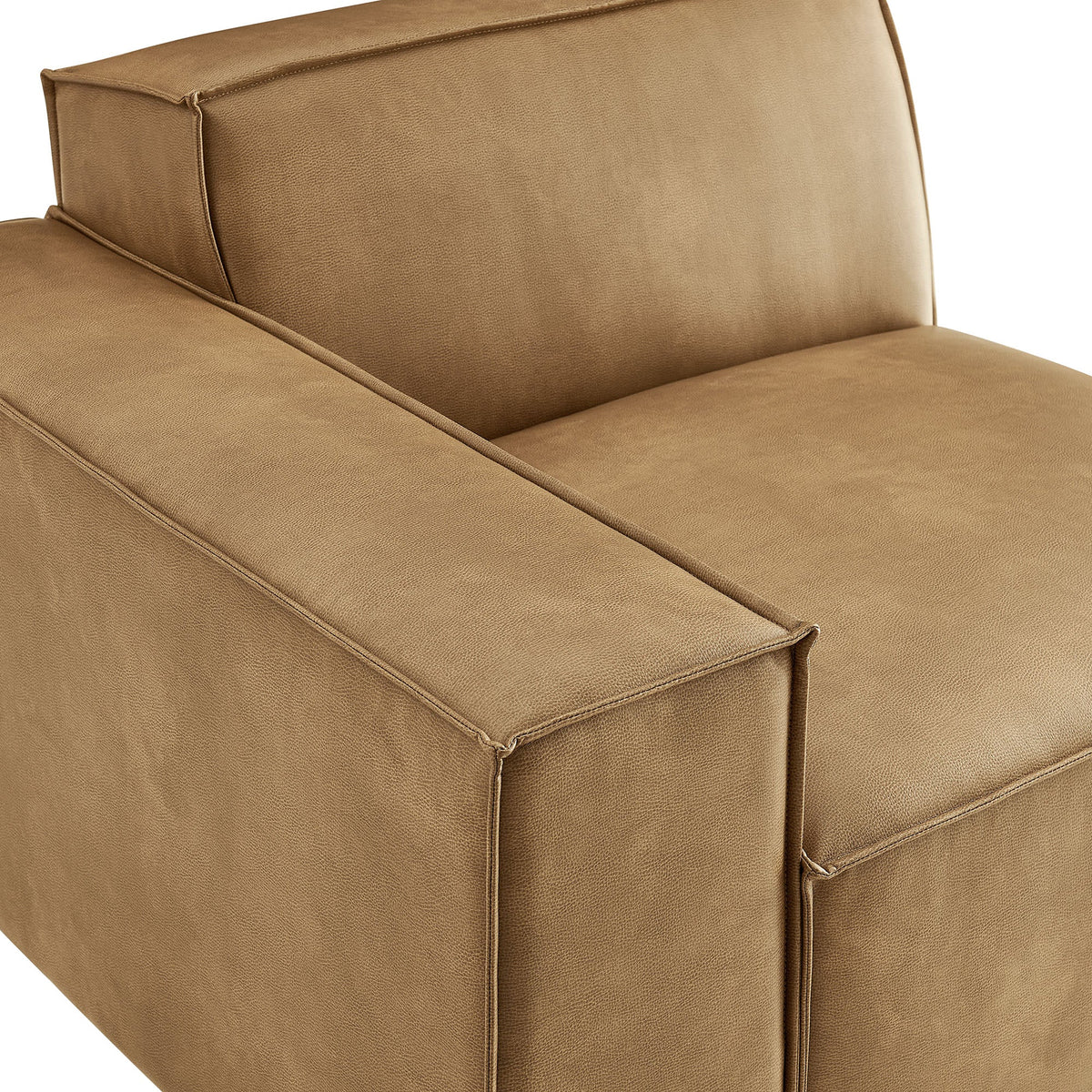 Restore Vegan Leather Left-Facing Modular Lounge Chair by Modway, photo 16 of 18