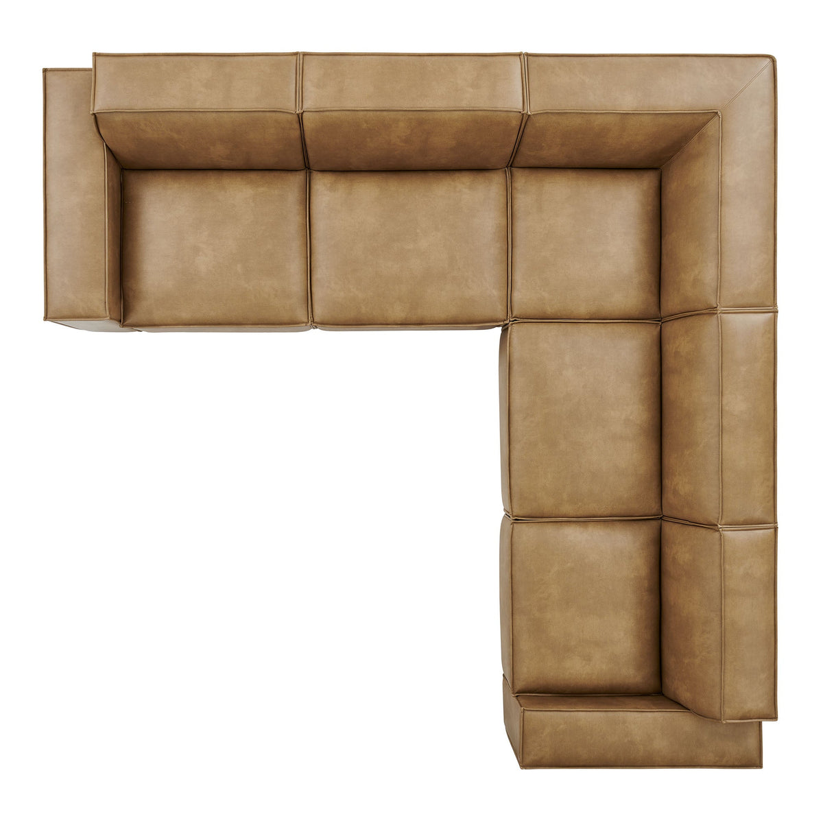 Restore 5-Piece Vegan Leather Modular L-Shaped Sofa by Modway, photo 19 of 22