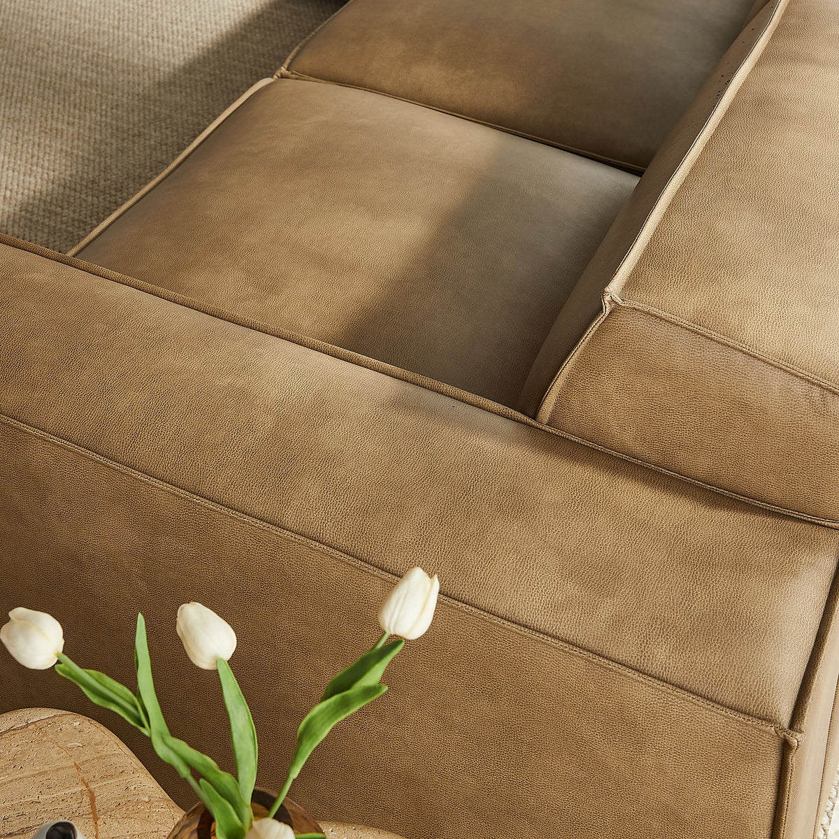 Restore 5-Piece Vegan Leather Modular L-Shaped Sofa by Modway, photo 22 of 22