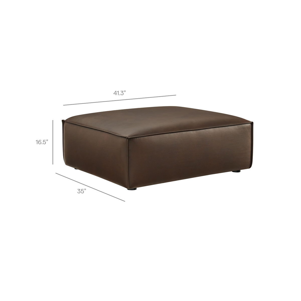 Restore 6-Piece Vegan Leather Modular Sectional Sofa by Modway, photo 6 of 22
