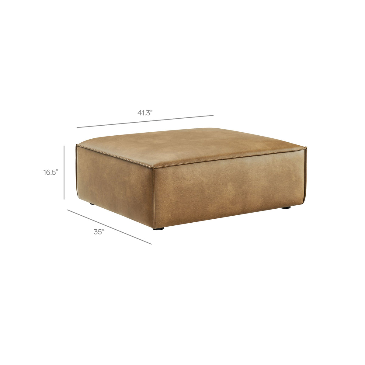 Restore 6-Piece Vegan Leather Modular Sectional Sofa by Modway, photo 17 of 22
