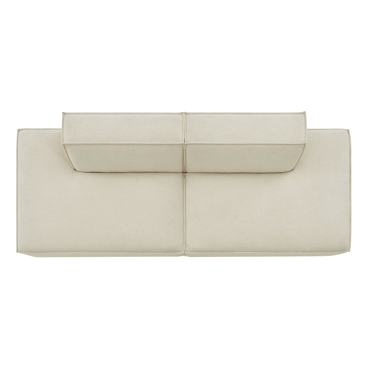 Restore 2-Piece Performance Fabric Upholstered Modular Loveseat by Modway - Ecru / Foliage / Mocha / Pewter / Sky (EEI-7423), photo 7 of 41