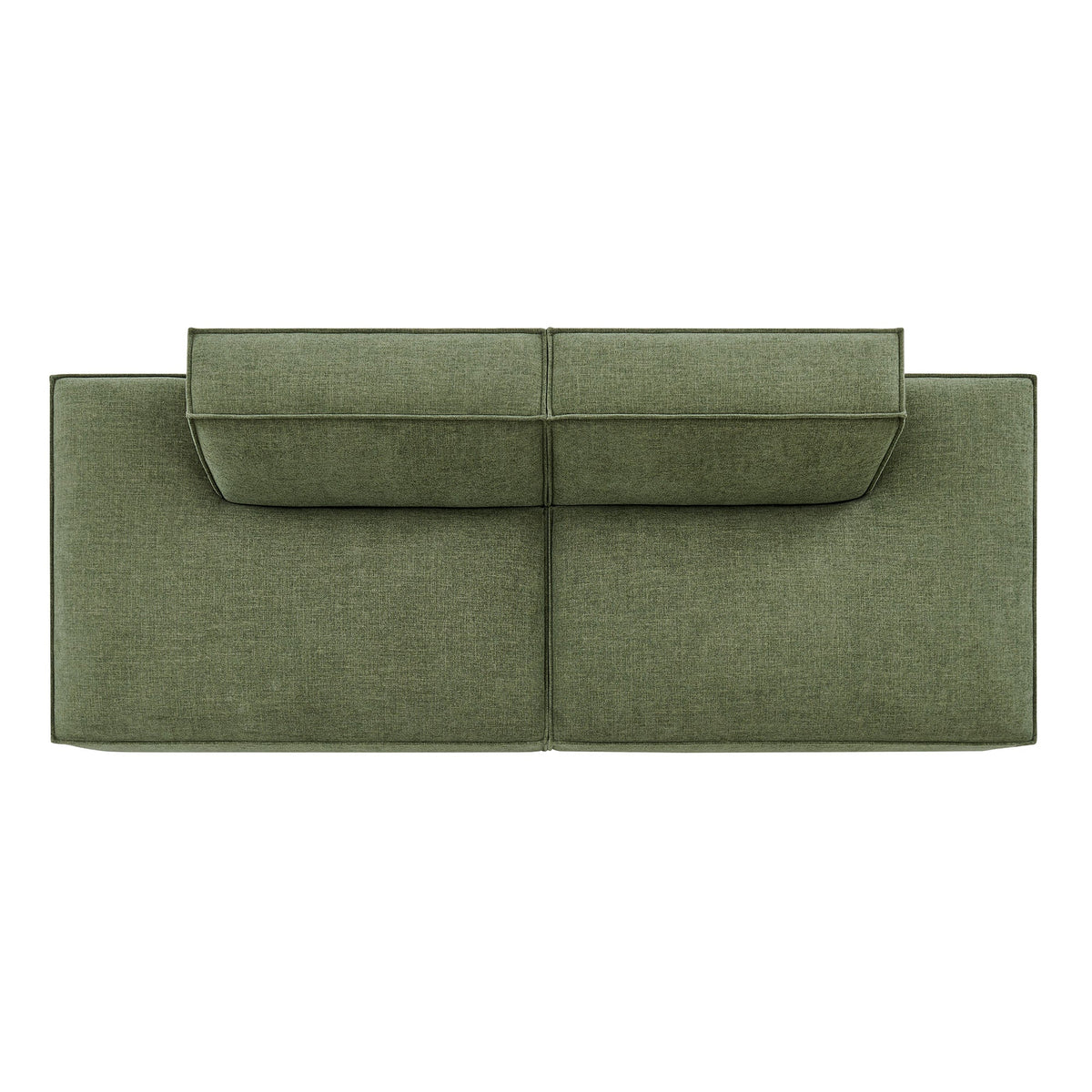 Restore 2-Piece Performance Fabric Upholstered Modular Loveseat by Modway - Ecru / Foliage / Mocha / Pewter / Sky (EEI-7423), photo 17 of 41