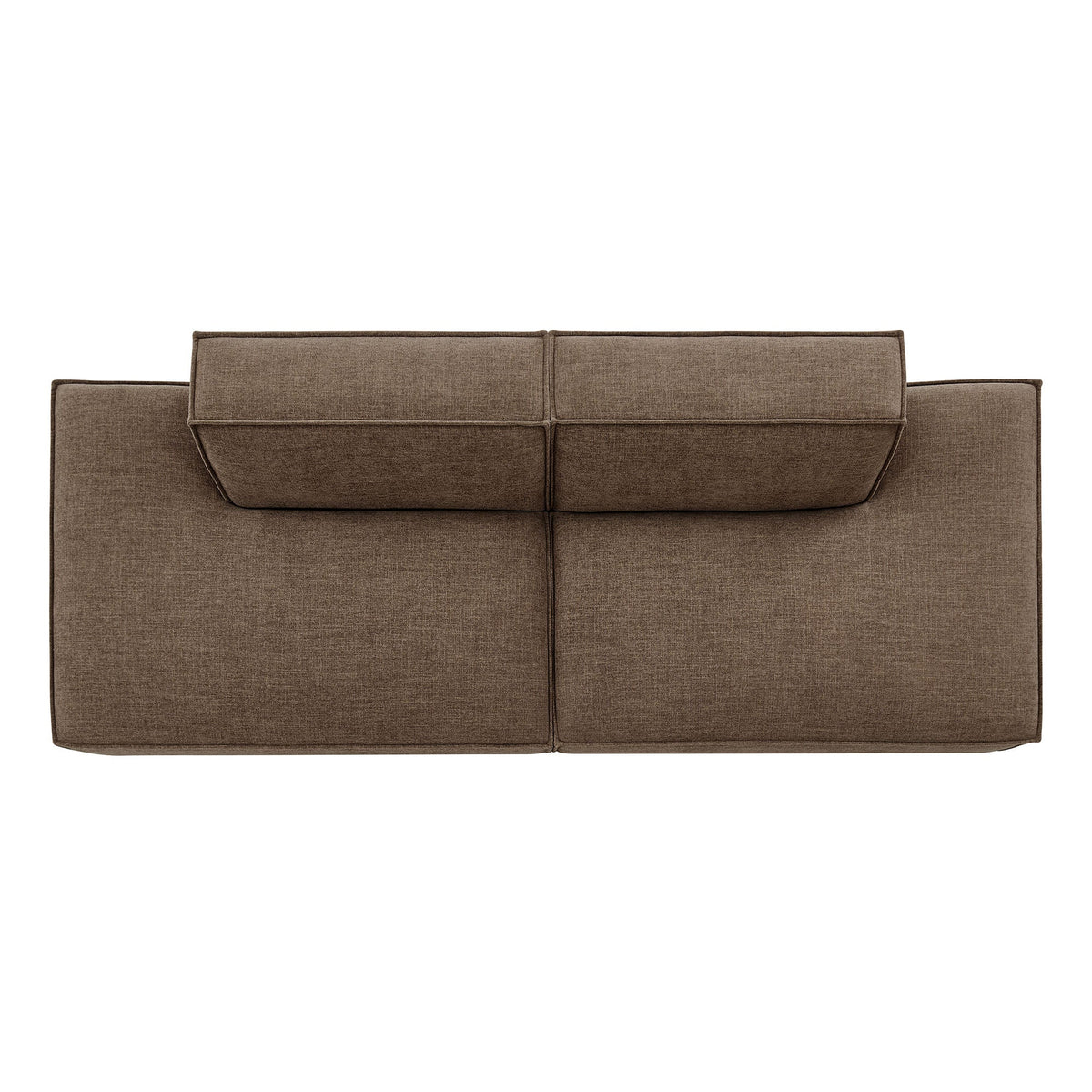 Restore 2-Piece Performance Fabric Upholstered Modular Loveseat by Modway - Ecru / Foliage / Mocha / Pewter / Sky (EEI-7423), photo 27 of 41