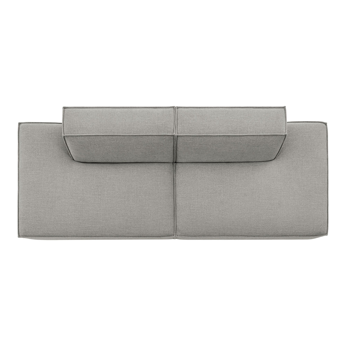 Restore 2-Piece Performance Fabric Upholstered Modular Loveseat by Modway - Ecru / Foliage / Mocha / Pewter / Sky (EEI-7423), photo 37 of 41
