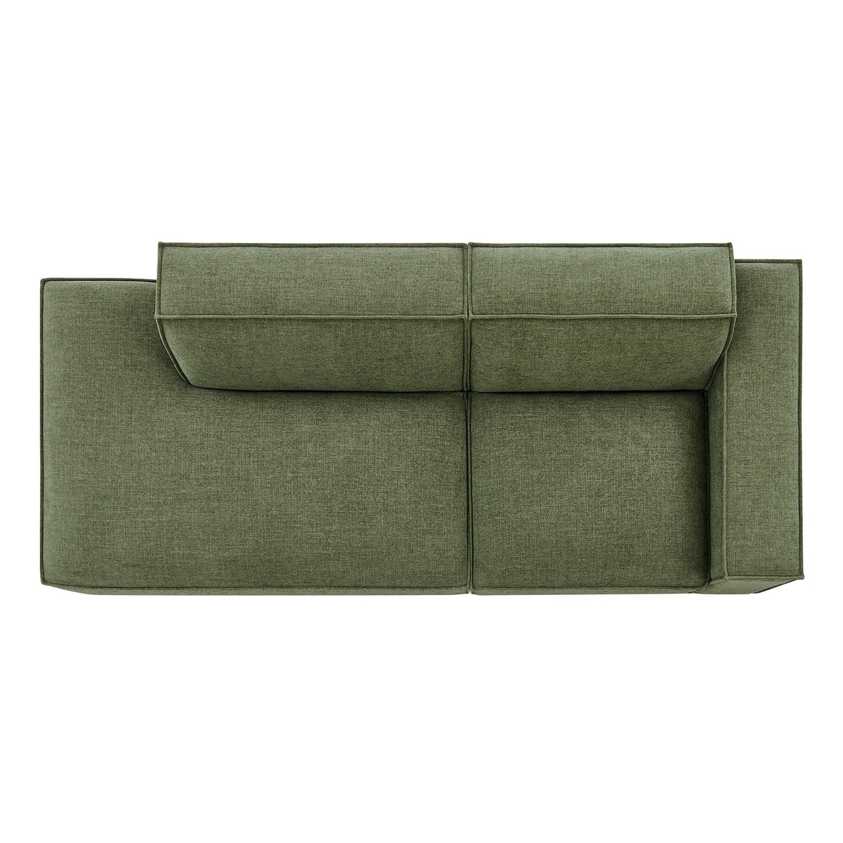 Restore 2-Piece Performance Fabric Upholstered Modular Loveseat by Modway - Ecru / Foliage / Mocha / Pewter / Sky (EEI-7427), photo 17 of 41