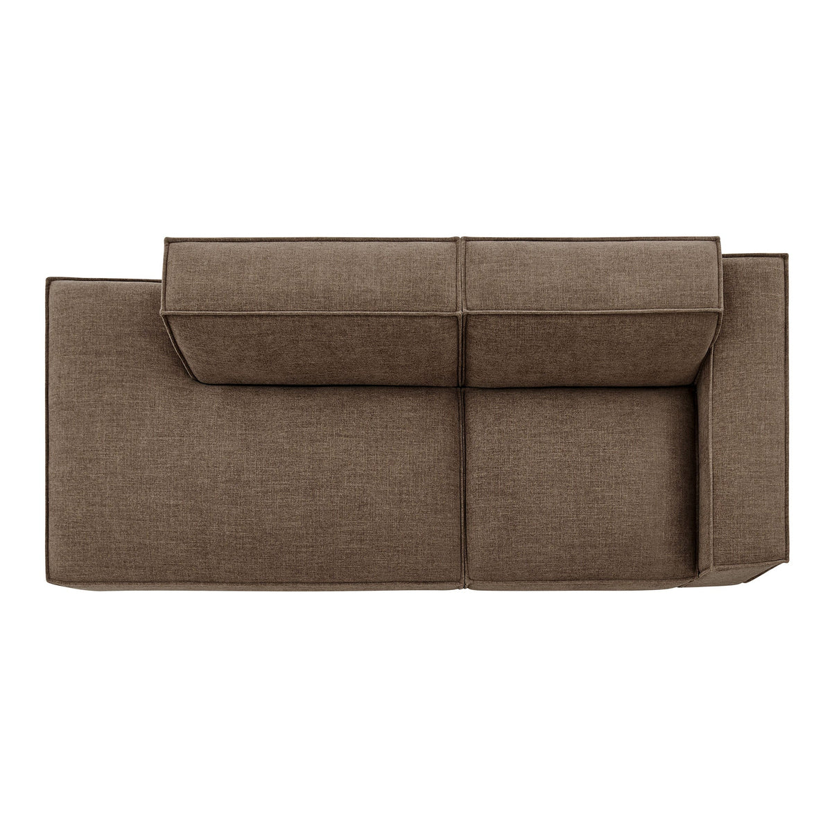 Restore 2-Piece Performance Fabric Upholstered Modular Loveseat by Modway - Ecru / Foliage / Mocha / Pewter / Sky (EEI-7427), photo 27 of 41