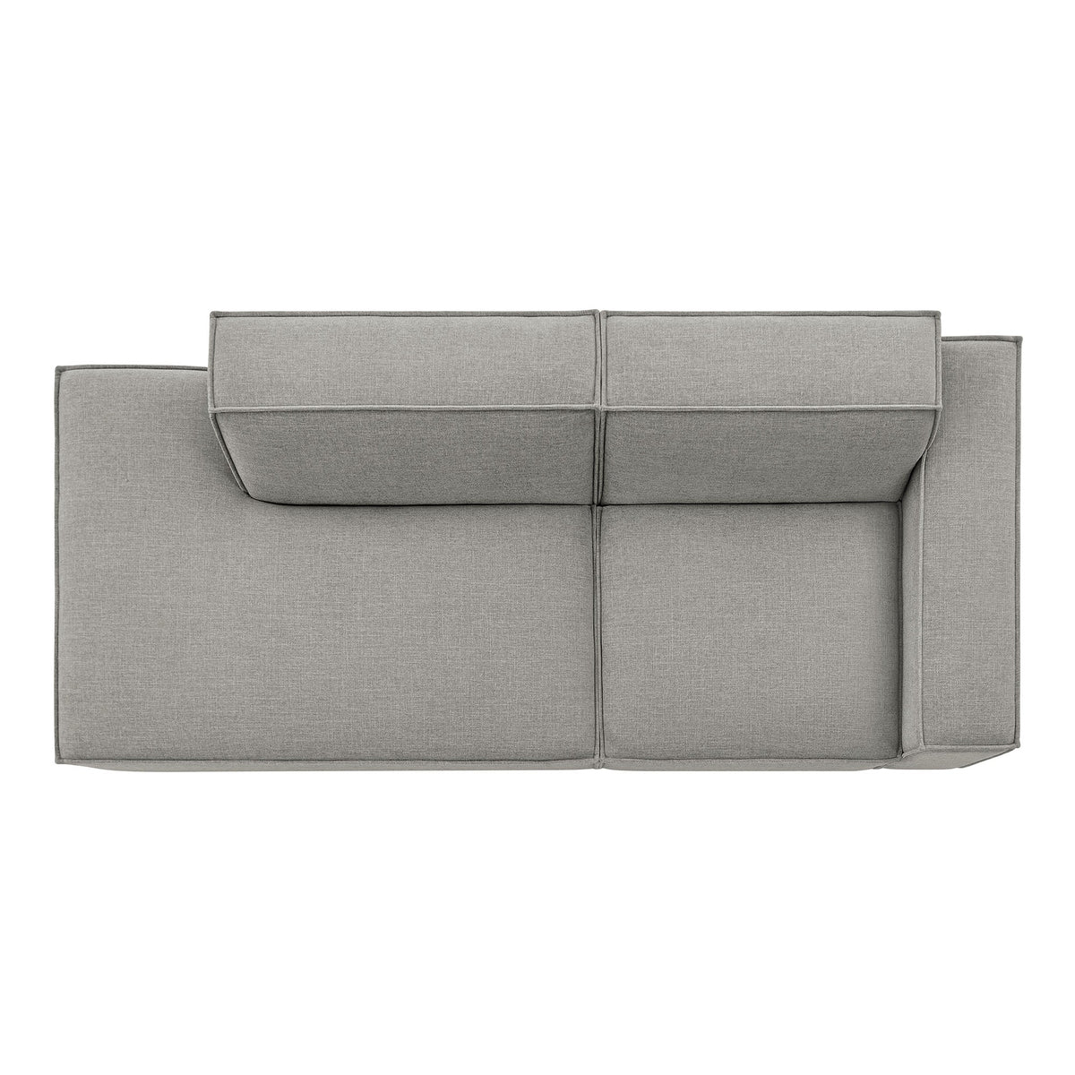 Restore 2-Piece Performance Fabric Upholstered Modular Loveseat by Modway - Ecru / Foliage / Mocha / Pewter / Sky (EEI-7427), photo 37 of 41