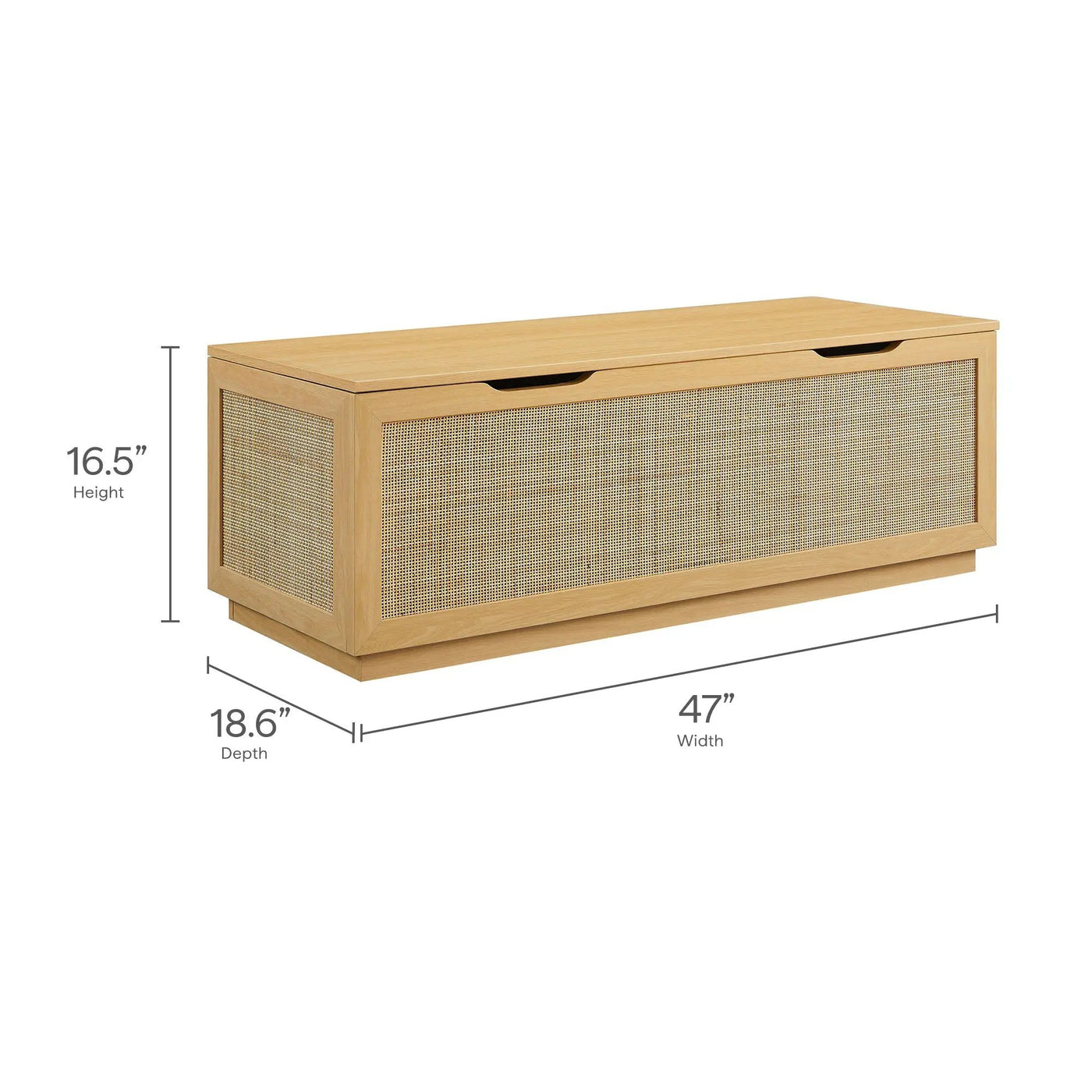 Soma 47" Rattan Storage Bench by Modway by HouseOfZazla