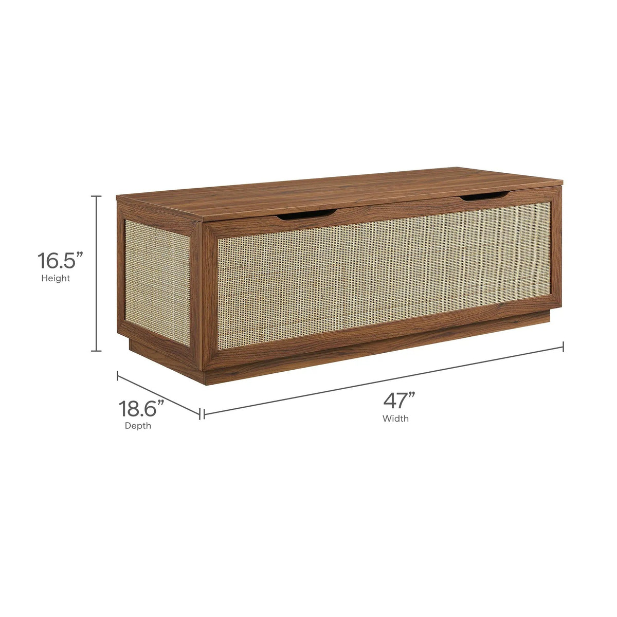 Soma 47" Rattan Storage Bench by Modway by HouseOfZazla