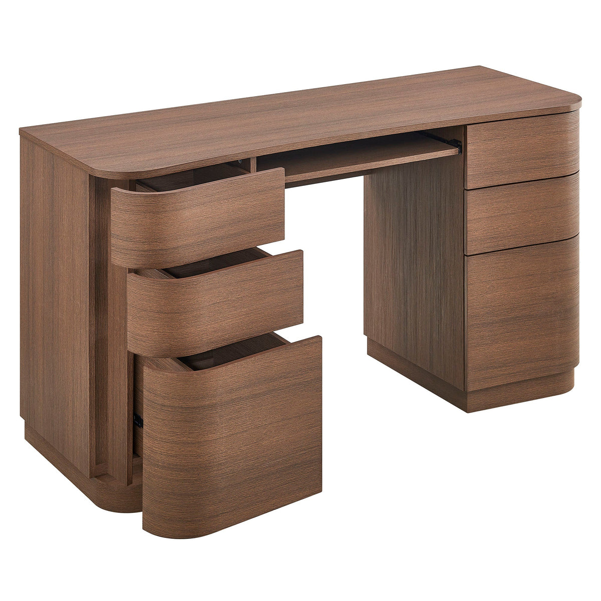 Mirae 55" 6-Drawer Curved Office Desk by Modway, photo 6 of 20