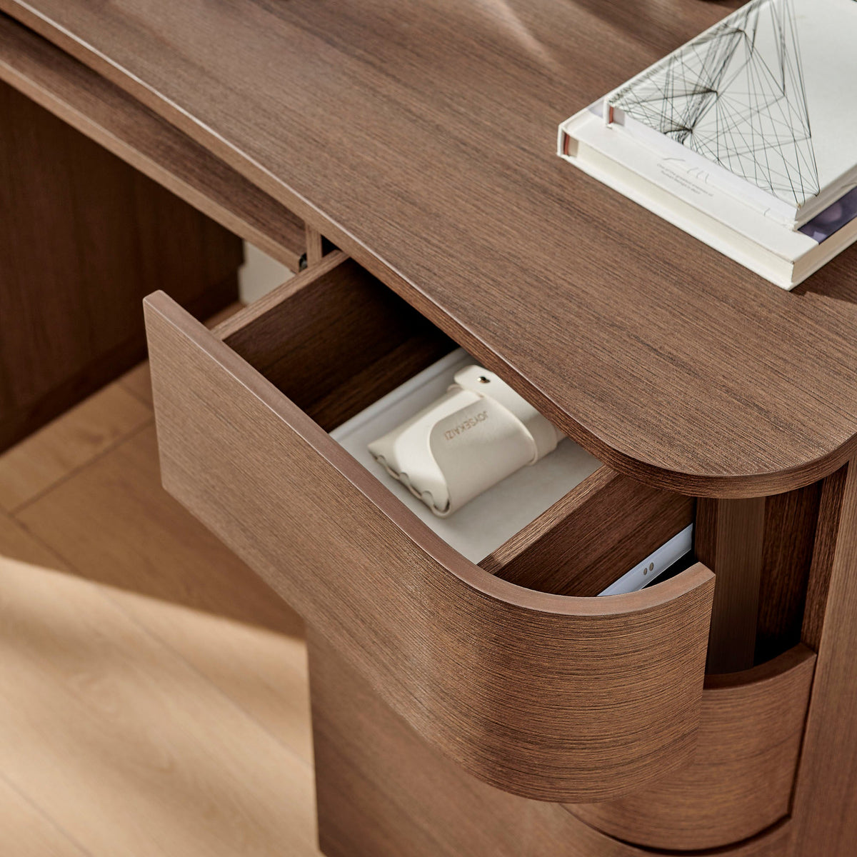 Mirae 55" 6-Drawer Curved Office Desk by Modway, photo 10 of 20