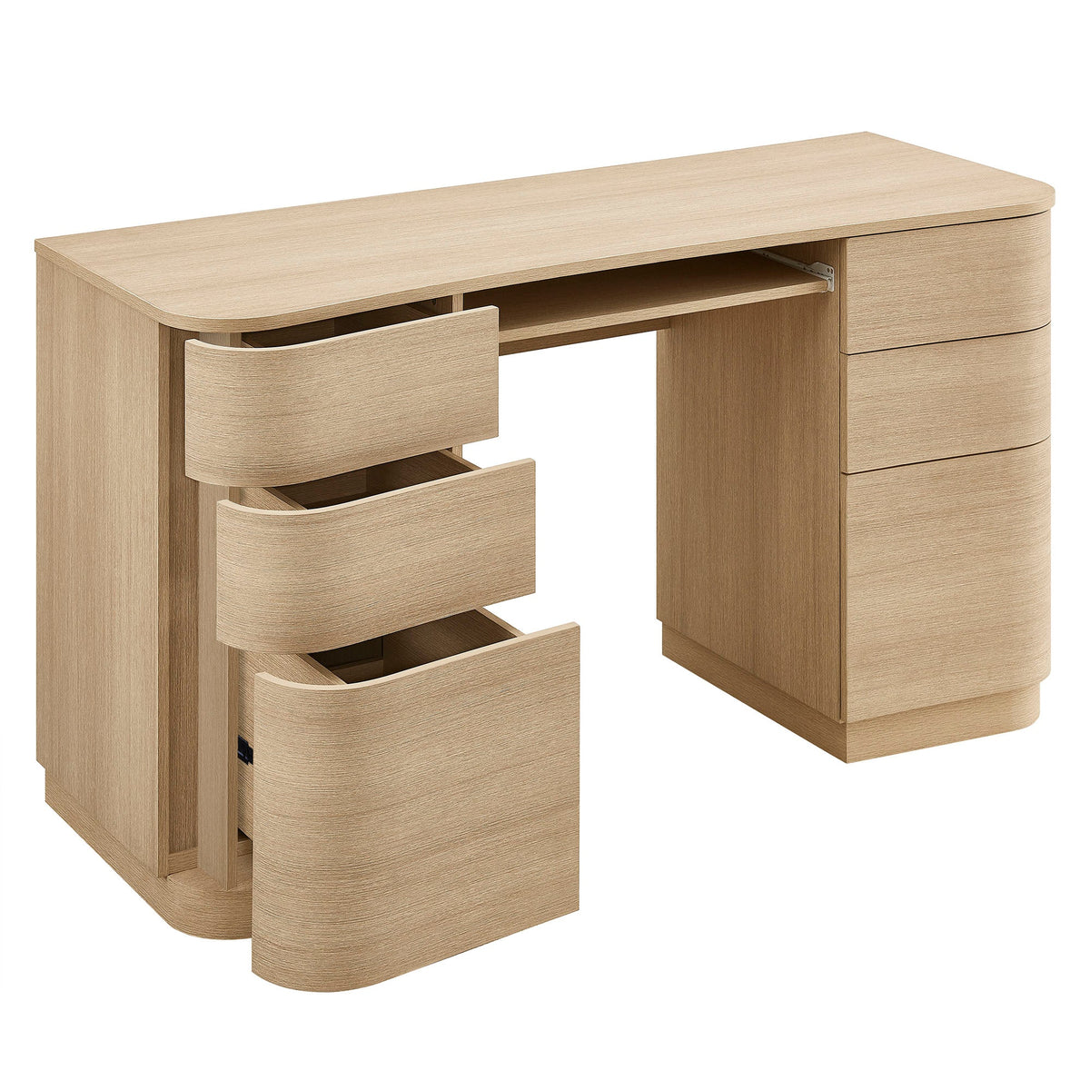 Mirae 55" 6-Drawer Curved Office Desk by Modway, photo 16 of 20