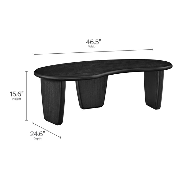 Vetra Kidney-Shaped Free Coffee Table by Modway, photo 2 of 20