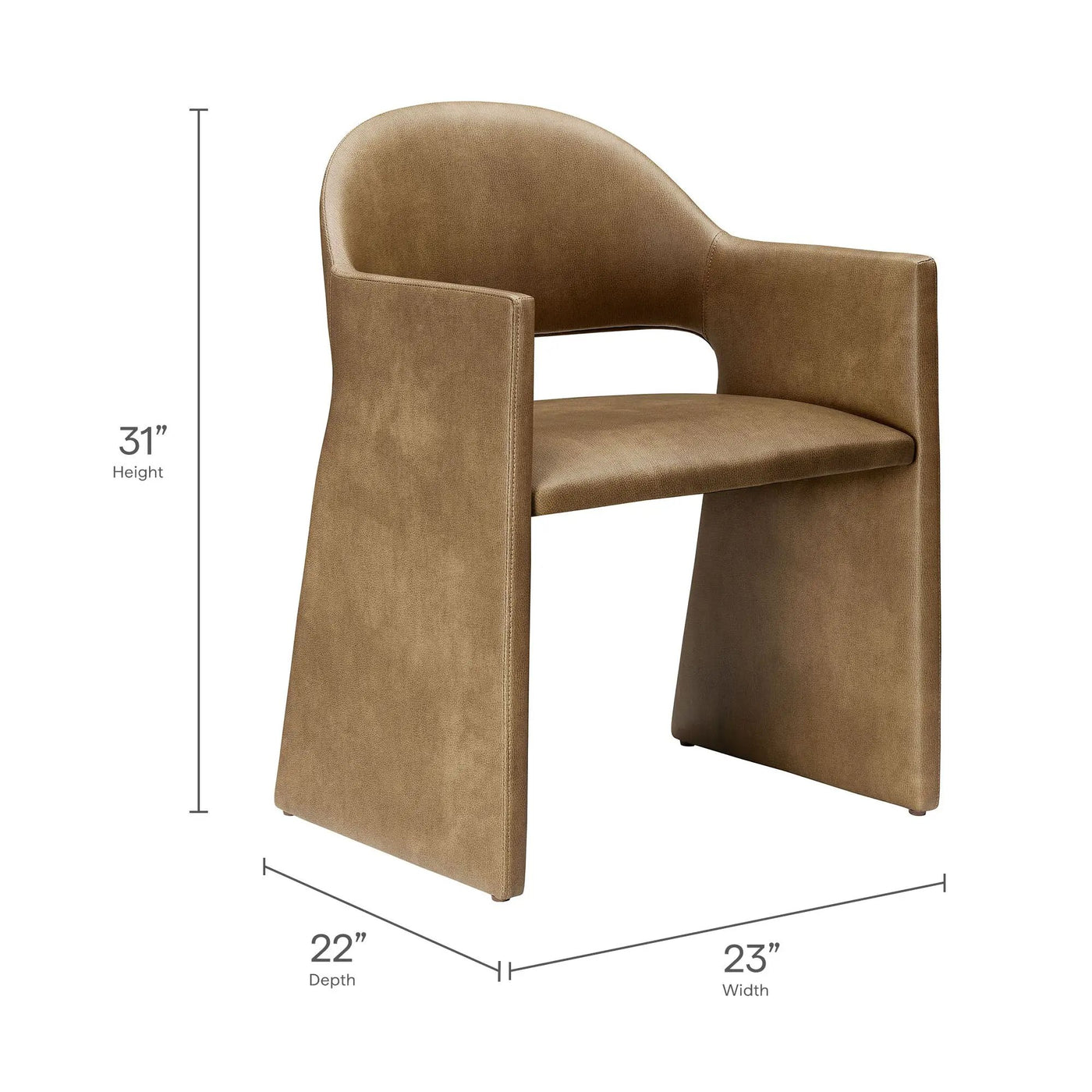 Talia Vegan Leather Dining Armchair by Modway by HouseOfZazla