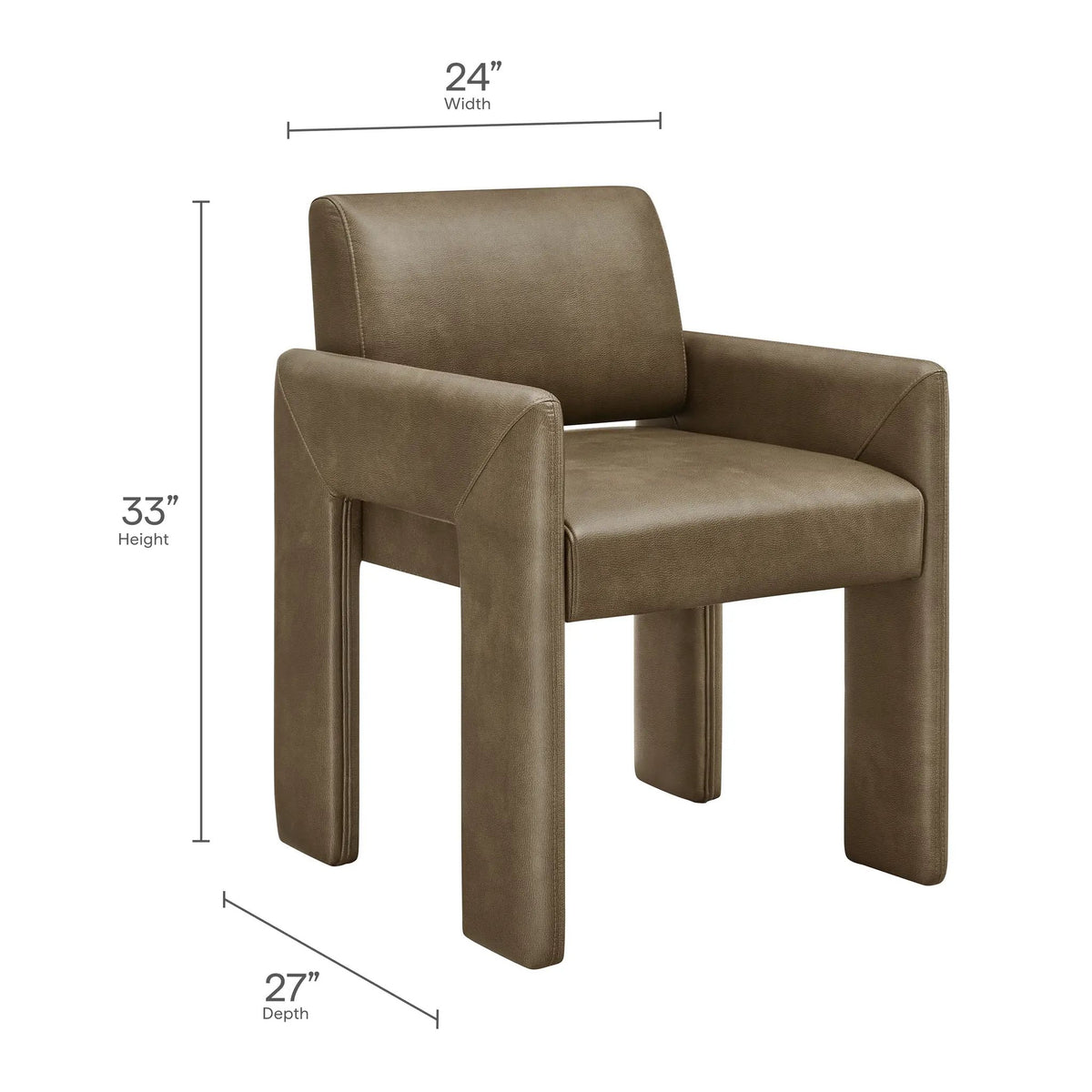 Daven Vegan Leather Dining Armchair by Modway by HouseOfZazla