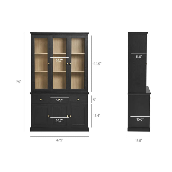 Amara 79 Inch Large Storage Display Cabinet by Modway, photo 2 of 7