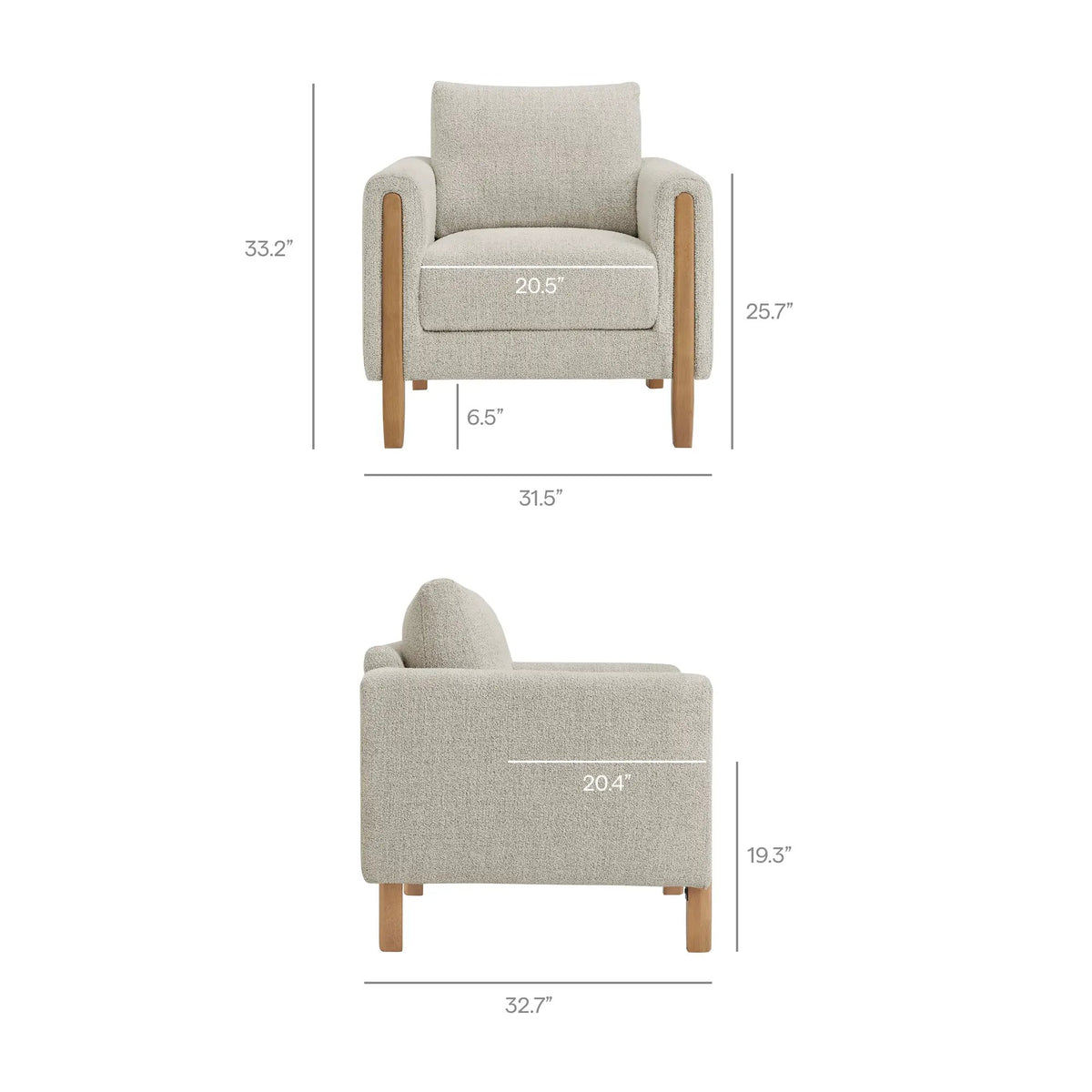 Hawken Boucle Fabric Accent Armchair by Modway by HouseOfZazla