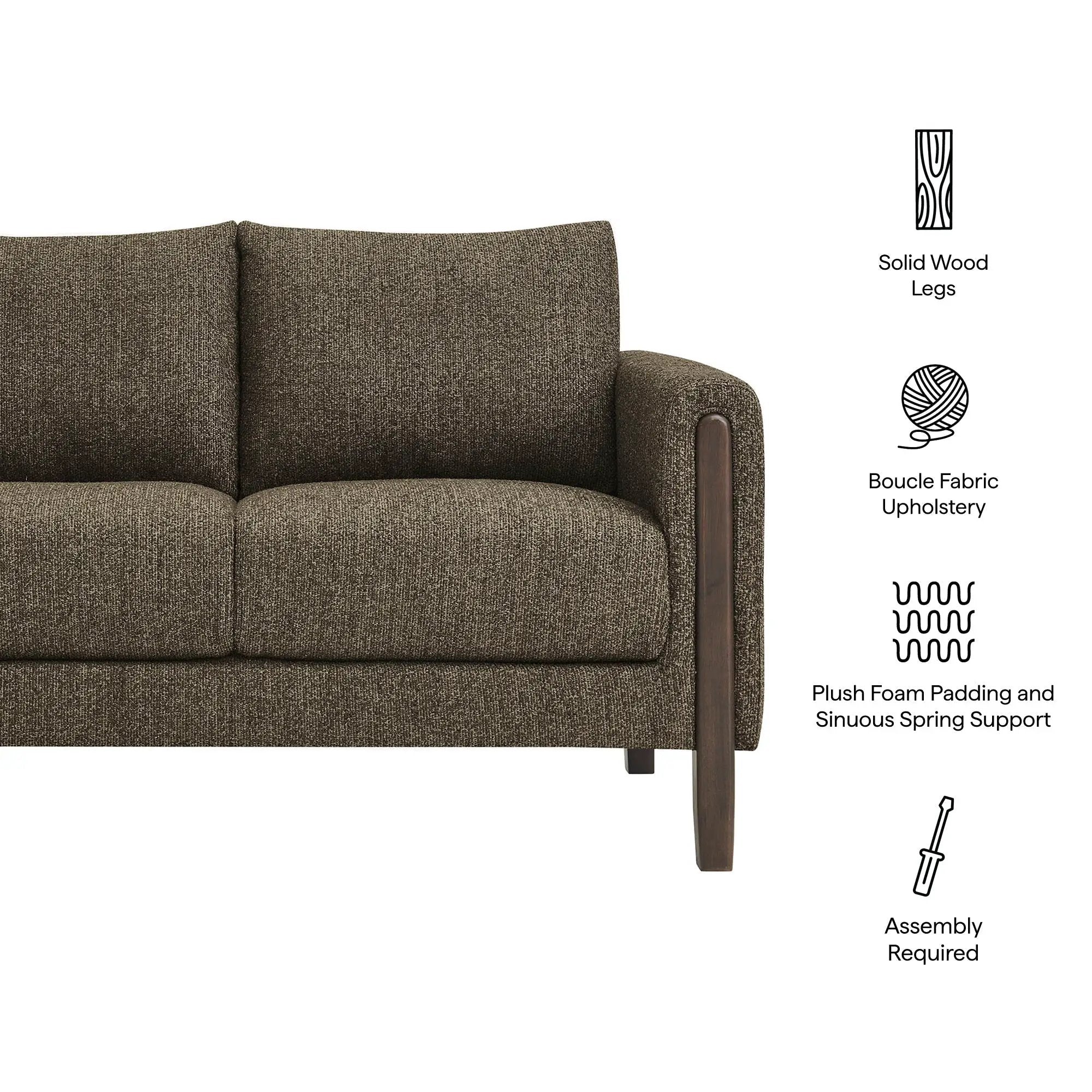 Hawken Boucle Fabric Loveseat by Modway by HouseOfZazla